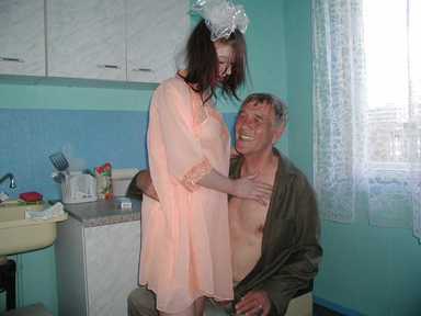 Misha is back with her grandpa.