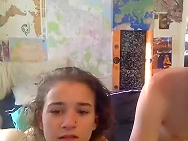 Staying at home with his sister