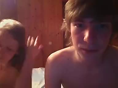 Brother and sister show it on webcam (part 3 of 4)