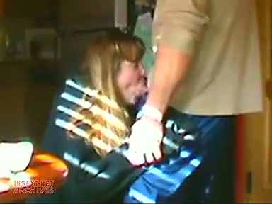 Third time. My mom still shy about it.